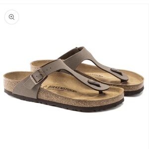 Birkenstock Gizeh Oiled Leather Brown Sandals Size 38